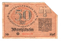 Germany - Third Reich Winterhilfswerk 50 Reichsmark 1941
VF