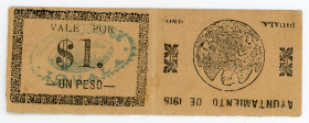 Mexico 2 x 1 Peso 1915
P# S808d; XF