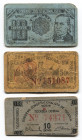 Mexico Lot of 3 Regional Issues 10 - 50 Centavos 1915 - 1916
VF