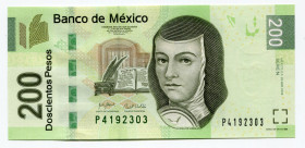 Mexico 200 Pesos 2008
P# 125; # P4192303; UNC