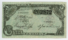 Nicaragua 5 Centavos 1894 (ND)
P# 16; # 202872; VF