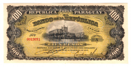Paraguay 100 Pesos 1907
P# 159; UNC