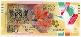 Trinidad & Tobago 50 Dollars 2015
P# 59; # CH592249; UNC