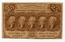 United States 25 Cents 1862
P# 99c; F