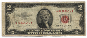United States 2 Dollars 1953 B
P# 380b; # E 06215165 A; United States Notes - Small Size; VF