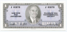 United States Tampa 1 Vote (ND)
1 Vote Joe Redner political note Stebbins & Gabris; UNC