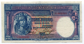 Uruguay 10 Pesos 1935 (ND)
P# 30a; # 11462333; UNC