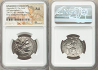 MACEDONIAN KINGDOM. Alexander III the Great (336-323 BC). AR tetradrachm (28mm, 12h). NGC AU. Early posthumous issue of Tyre, dated Regnal Year 29 of ...