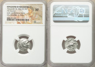 MACEDONIAN KINGDOM. Alexander III the Great (336-323 BC). AR drachm (17mm, 1h). NGC XF. Early posthumous issue of "Colophon," ca. 323-319 BC. Head of ...