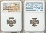 MACEDONIAN KINGDOM. Alexander III the Great (336-323 BC). AR drachm (18mm, 12h). NGC Choice VF. Posthumous issue of Colophon, 310-301 BC. Head of Hera...
