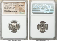 MACEDONIAN KINGDOM. Alexander III the Great (336-323 BC). AR drachm (18mm, 11h). NGC Choice VF. Posthumous issue of Ionia, Magnesia ad Maeandrum, 319-...