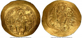 Constantine X Ducas (AD 1059-1067). AV histamenon nomisma (26mm, 4.44 gm, 6h). NGC MS 4/5 - 3/5, scratch. Constantinople. +IhS IXS RЄX-RЄSNANTIhm, Chr...