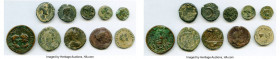 ANCIENT LOTS. Roman Provincial. AD 1st-3rd centuries. Lot of ten (10) AE. VG-Choice Fine, countermark. Includes: AE issues (10) various emperors and t...