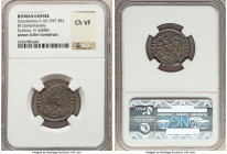 ANCIENT LOTS. Roman Imperial. AD 4th centuries. Lot of five (5) BI nummi. NGC VF-AU. Includes: Various emperors with different types. Total five (5) c...