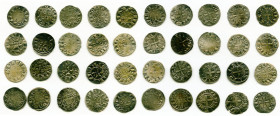 20-Piece Lot of Uncertified Assorted Deniers ND (12th-13th Century) VF, Includes (16) Le Marche, (2) Deols, and (2) St. Martial. Average size 18.3mm. ...