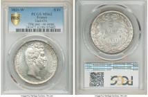 Louis Philippe I 5 Francs 1831-W MS62 PCGS, Lille mint, KM735.13, Dav-89, Gad-676. Edge: Incuse lettering. Argent and smoke gray tone. 

HID09801242...