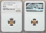 Dutch India gold Pagoda ND (1760-1794) MS63 NGC, Tuticorin mint, KM49.

HID09801242017

© 2020 Heritage Auctions | All Rights Reserved