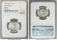 Portuguese Colony 1/2 Rupia 1936 MS65 NGC, KM23. One year type. Choice and lustrous with amber edge toning. 

HID09801242017

© 2020 Heritage Auct...