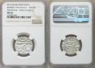 British India. Bombay Presidency 2-Piece Lot of Certified Rupees MS62 NGC, 1) Rupee FE 1230-1244 (1820-1834) 2) Rupee FE 1239 (1829) Poona mint, KM325...
