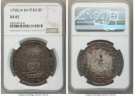 Ferdinand VI 8 Reales 1758 LM-JM XF45 NGC, Lima mint, KM55.1. Arsenic-gray toning. 

HID09801242017

© 2020 Heritage Auctions | All Rights Reserve...