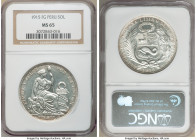 Republic Sol 1915-FG MS65 NGC, Lima mint, KM196.26. Flashy Semi-Prooflike fields with crisply detailed strike. 

HID09801242017

© 2020 Heritage A...