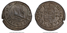 Philip IV 16 Maravedis 1664 M-S MS62 Brown PCGS, Madrid mint, KM172.5. 

HID09801242017

© 2020 Heritage Auctions | All Rights Reserved
