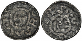 Boleslaw III Wrymouth, Denarius Breslau - RARE &nbsp;Wariant awersu z 4 kulkami na obwódce przekreślonej litery S.
 Moneta błędnie przypisywana Boles...