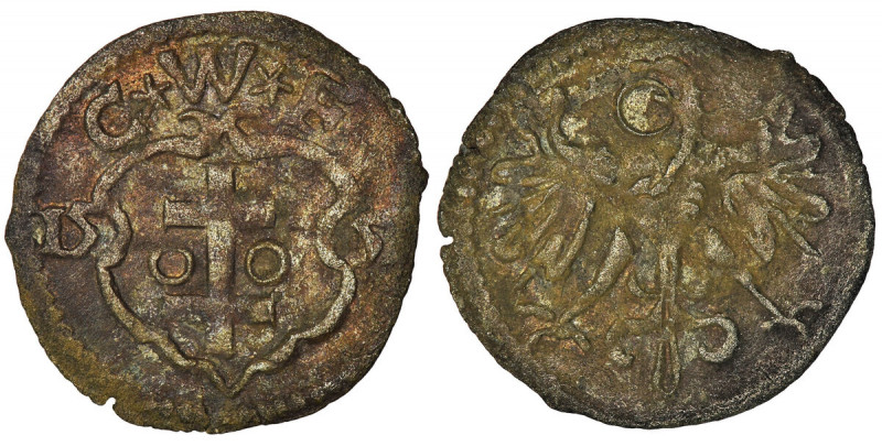 Sigismund II August, Denarius Fraustadt 1551 - VERY RARE Ogromnej rzadkości dena...