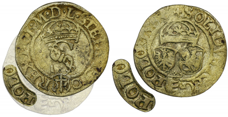 Stephan Bathory, Schilling Olkusz 1583 ID - POLO, RARE Rzadka i nienotowana w ka...