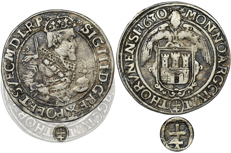 Sigismund III Vasa, 1/4 Thaler Thorn 1630 HL - EXTREMELY RARE Ekstremalnie rzadk...