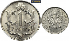 1 złoty 1929 - NGC MS66 - ZJAWISKOWA moneta w UNIKALNYM stanie Tak wygląda najpiękniejszy znany egzemplarz niklowanej złotówki. Zjawiskowy egzemplarz,...