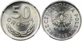 50 groszy 1949 AL - NGC MS65 Pięknie zachowana, mennicza moneta. Reference: Parchimowicz 209b
Grade: NGC MS65 

PolandPoland Polen