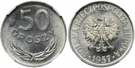 50 groszy 1957 - NGC MS66 Menniczy egzemplarz. Reference: Parchimowicz 210a
Grade: NGC MS66 

Poland Polen