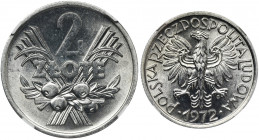 2 złote 1972 Jagody - NGC MS66 Menniczy egzemplarz. Reference: Parchimowicz 216f
Grade: NGC MS66 

PolandPoland Polen
