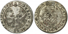 Silesia, Duchy of Münsterberg-Oels, Heinrich Wenceslaus and Carolus Friedrich, 24 Kreuzer Oels 1623 BZ Variety with the ending FR and with dot after M...