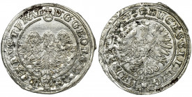 Silesia, Duchy of Liegnitz-Brieg-Wolau, Georg III, Ludwig IV, Christian, 3 Kreuzer Brieg 165? Exquisite specimen of incredible beauty in a fully mint ...