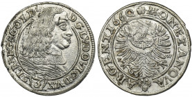 Silesia, Duchy of Liegnitz-Brieg-Wolau, Ludwig IV, 3 Kreuzer Brieg 1660 EW - RARE Rare and beautiful three kreuzer of Ludwig IV. Excellent condition, ...