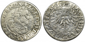 Silesia, Ferdinand II, 3 Kreuzer Breslau 1626 HR Variety with RO and B REX on the obverse before the date HR ligature of Hans Rieger.
 Odmiana z RO i...