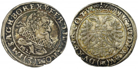 Silesia, Ferdinand II, 3 Kreuzer Breslau 1627 HR Variety with the date under the bust and with the ending of the inscriptions BO REX on the obverse.
...