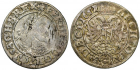 Silesia, Ferdinand III, 3 Kreuzer Breslau 1652 GH Variety with the swan mark of Georg Richart.



 Rzadszy rocznik.
 Odmiana ze znakiem łabędzia ...