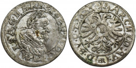 Silesia, Ferdinand II, 1 Kreuzer Breslau 1626 HR Variety with bust without ruff. Very well preserved piece.
 Odmiana z popiersiem bez kryzy. Bardzo ł...
