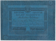 5 złotych 1824 - Małachowski & Szymanowski - RZADKOŚĆ Ogromnej rzadkości banknot Królestwa Polskiego. W praktyce jedyny dostępny nominał emisji 1824. ...