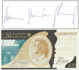 20 złotych 2019 - Fryderyk Chopin - z podpisem prezesa Narodowego Banku Polskiego Sławomira Stanisława Skrzypka - RZADKOŚĆ Dużej rzadkości banknot z w...