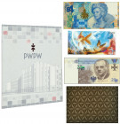 Zestaw PWPW, Matuszewski 2016, Szachy, znaczek rybki, znak wodny - w folderze 'Banknoty' Zestaw PWPW w skład którego wchodzi:&nbsp; banknoty Matuszews...