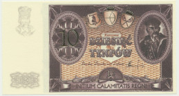 Karczma Rzym, 10 tynfów - druk na papierze PWPW Rzadko widywany bon, druk na papierze PWPW.&nbsp; 
Grade: UNC 

POLAND POLEN PWPW Poland Polen