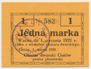 Gutów, 1 marka 1921 Reference: Podczaski P-044.2.a
Grade: UNC 

NOTGELDS | Emergency Paper Money Poland Polen | Polish language