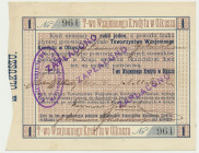 Olkusz, 1 rubel 1914 - RZADKI Reference: Podczaski R-272.C.1.b
Grade: XF+ 

NOTGELDS | Emergency Paper Money Poland Polen | Polish language