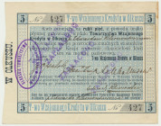 Olkusz, 5 rubli 1914 - RZADKI Reference: Podczaski R-272.C.3.a
Grade: XF-/XF 

NOTGELDS | Emergency Paper Money Poland Polen | Polish language