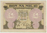 Siedlce, 10 marek - RZADKI Rzadki bon wydany w nakładzie 650 sztuk.&nbsp; Reference: Podczaski R-372.4
Grade: XF 

NOTGELDS | Emergency Paper Money...