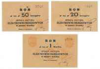 Siersza Wodna, komplet nominałów (3szt.) Reference: Podczaski G-321.B
Grade: AU/XF+ 

NOTGELDS | Emergency Paper Money Poland Polen | Polish langua...